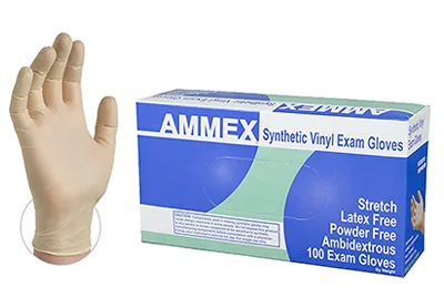 Image: AMMEX Stretched Vinyl Disposable Gloves (by AMMEX)