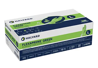 Image: Halyard Flexaprene Green Powder Free Exam Gloves (by HALYARD)