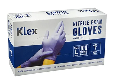 Image: Klex Nitrile Exam Gloves Medium Size (by Klex)