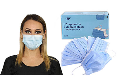 Image: Professional Medical Disposable Earloop Face Masks (by FACE MASK)