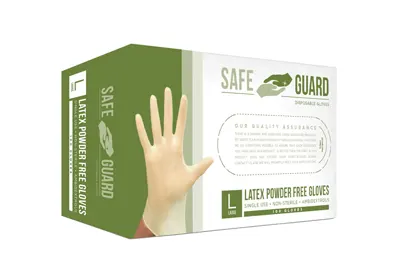 Image: SAFEGUARD Latex Powder Free Disposable Gloves (by Safeguard)