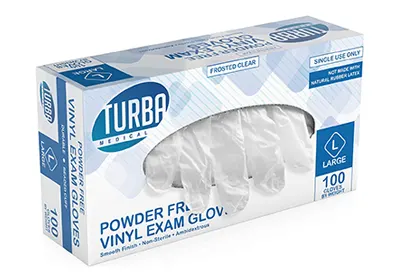 Image: Turba Medical Disposable Vinyl Exam Gloves (by Turba Medical)