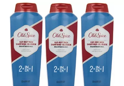Image: High Endurance Crisp Scent Hair and Body Wash for Men (by Old Spice)