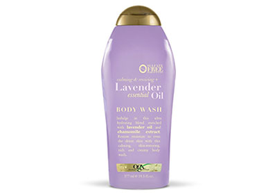 Image: OGX Calming and Reviving Lavender Essential Oil Body Wash (by OGX)