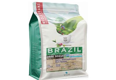 Image: Brazil Single Origin Dark Roast Whole Bean Coffee 2 lb