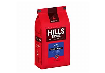 Image: Hills Bros Dark Satin Dark Roast Whole Bean Coffee 24 Oz