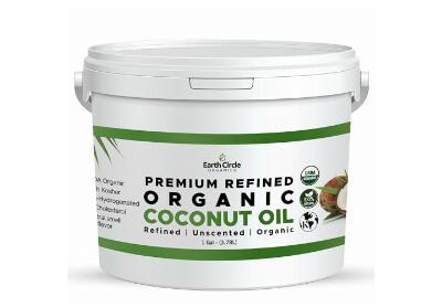 Image: Earth Circle Premium Refined Organic Coconut Oil (3.78L)