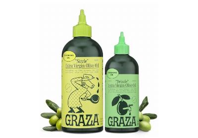 Image: Graza Extra Virgin Olive Oil Sizzle (500mL) Drizzle (350mL) Pack