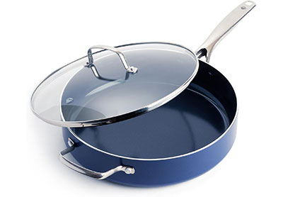 Image: Blue Diamond 5-quart Ceramic Nonstick Saute Pan with Lid