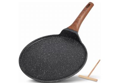 Image: Eslite Life 11-inch Granite Nonstick Crepe Pan with Spreader