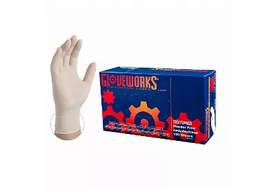Image: Ammex Gloveworks Industrial White Latex Gloves (by Ammex)