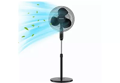 Image: PELONIS PFS40A4BBB 16-inch Remote Control Oscillating Stand Up Fan