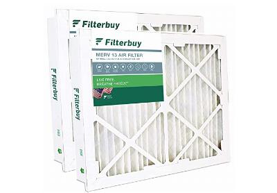 Image: Filterbuy 20x20x5 MERV-13 Pleated AC Furnace Air Filter for Honeywell Return Grille 2-pack
