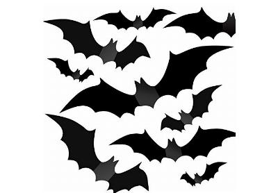 Image: LuSeren 3D Decorative Bats Wall Stickers 56-pcs
