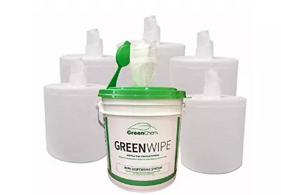 Image: Chemwipe Industrial Dry Wipes With No-splash Bucket (by Greenchem)