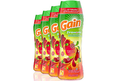 Image: Gain Fireworks In-wash Tropical Sunrise Scent Booster Beads (by Gain)