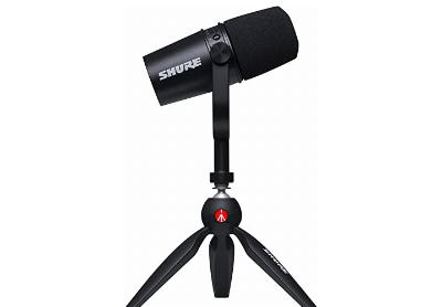 Image: SHURE MV7 USB Microphone with Tripod