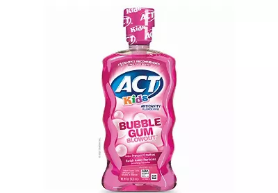 Image: Act Kids Anticavity Fluoride Rinse Mouthwash Bubblegum Blowout (by Act)
