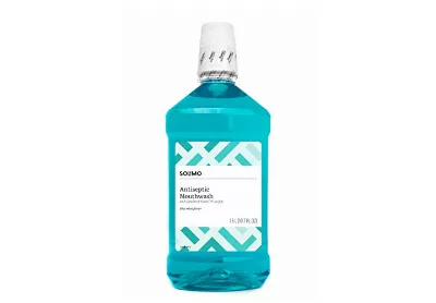 Image: Solimo Antiseptic Mouthwash Blue Mint (by Solimo)