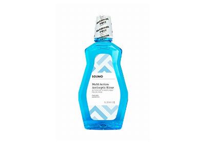Image: Solimo Multi Action Antiseptic Mouthwash Fresh Mint, Alcohol Free (by Solimo)