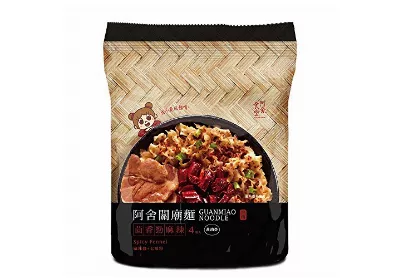 Image: A-SHA Taiwan-Style Extra-Wide Flat GuanMiao Noodle Spicy Fennel Flavor 4-Count