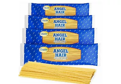 Image: Chuster Angel Hair Enriched Fine Thin Pasta Noodles 4-Pack
