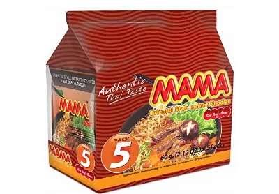 Image: Mama Thai Taste Hot and Spicy Noodles Beef Flavor 5-Pack
