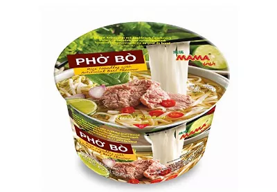 Image: Mama Vietnamese Style Pho Bo Bowl Rice Noodle Beef Flavor 6-Bowl