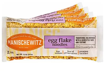 Image: Manischewitz Egg Flakes Premium Enriched Egg Noodles 4-Pack
