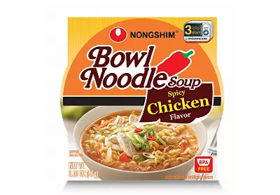 Image: Nongshim Bowl Noodle Soup Spicy Chicken Flavor 12-Pack