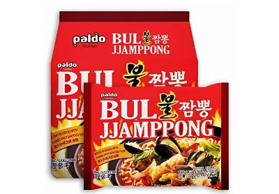 Image: Paldo Bul Jjamppong Spicy Seafood Korean Ramen 4-Pack (by Paldo)