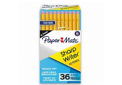 Image: Paper Mate SharpWriter 0.7mm 2-HB Mechanical Pencils 36-count