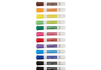 Image: Amazon Basics 12-Color Chisel Tip Dry-Erase Markers