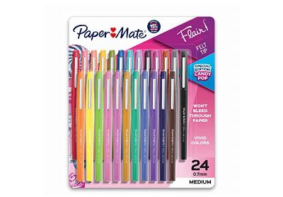 Image: Paper Mate Flair 0.7mm 24-Color Felt Tip Marker Pens