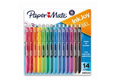Image: Paper Mate InkJoy 0.7mm Assorted Colors Gel Pens 14-count