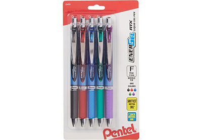 Image: Pentel EnerGel RTX 0.5mm 5-Color Liquid Gel Pens