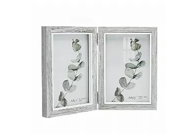 Image: Afuly R3 4x6 Folding Vertical Double Picture Frame