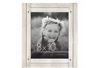 Image: Americanflat WB0810DFWH 8x10 Composite Wood Picture Frame