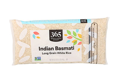 Image: 365 Indian Basmati Long Grain White Rice 1 Lb (by Whole Foods Market)