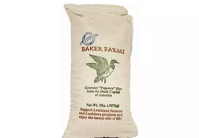Image: Baker Farms Gourmet Louisiana Popcorn Rice 2 Lbs