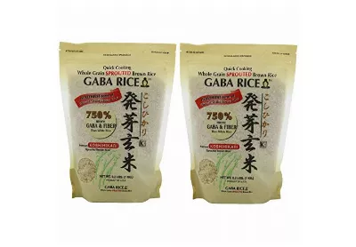 Image: GABA Rice Whole Grain Sprouted Brown Rice 2.2 Lbs x 2 bags (by Koshihikari)