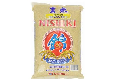 Image: Nishiki Premium Brown Rice Medium Grain Specially Selected 15 Lbs (by Nishiki)