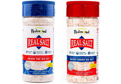 Image: Redmond Real Salt 10 oz Fine and Kosher Salt Shaker 2-pack