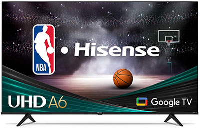 Image: Hisense 50-inch A6 Series 4K UHD Smart Google TV with Alexa