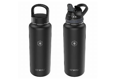 Image: Icewater 40 oz insulated Water Bottle with 2 Lids