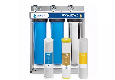 Image: Express Water Heavy Metal 3-Stage Home Water Filtration System (by Express Water)