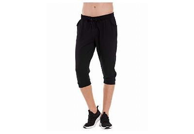 Image: HDE Mens Three Quarter Length Workout Joggers Yoga Capri Pants With Pockets (by HDE)